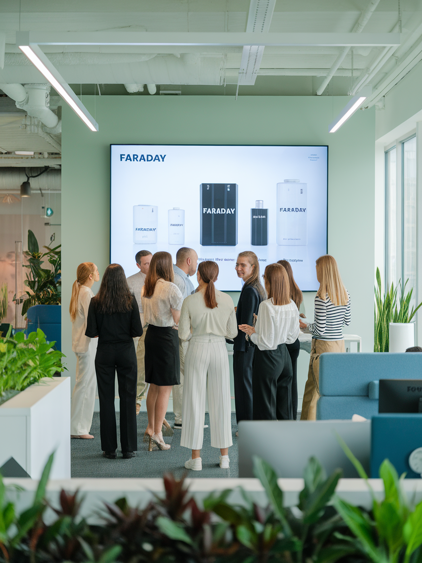 Product landing visual